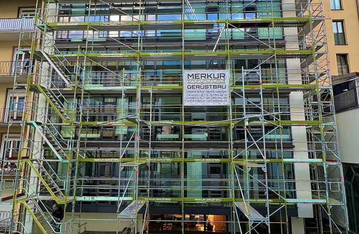 Beispielarbeit von MERKUR Gerüstbau - veröffentlicht auf Geruestbau.org
